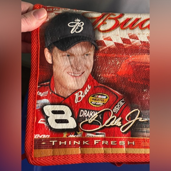 Kolder Case 2005 Nascar Budweiser Dale Earnhardt Jr 24 Can Zipper Cooler vintage - Picture 9 of 9